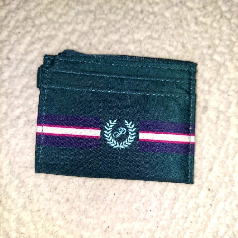 PINK Card Holder Keychain with Zip